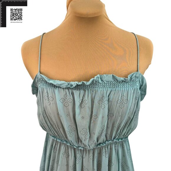 Free People Intimately (Medium) Jolene Light Blue Mini Slip Dress - Picture 4 of 10
